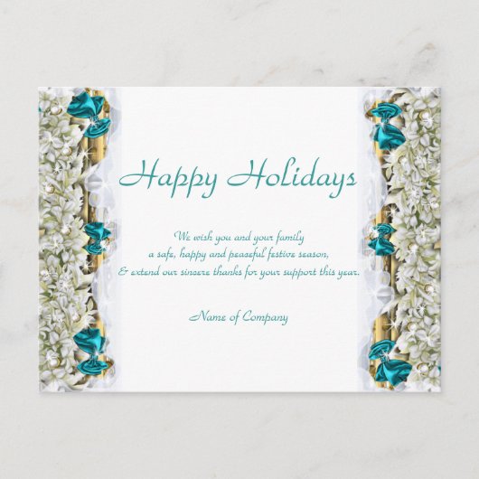 Weihnachts-Redewendungen und Weihnachten Firmendan Postkarte (Vorderseite)