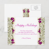 Weihnachts-Redewendungen und Weihnachten Firmendan Postkarte (Vorne/Hinten)