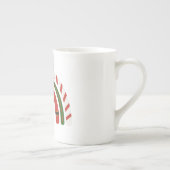 Weihnachts-Regenbogen Lass es Schneebesen-CHINA Porzellantasse (Rechts)