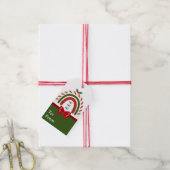 Weihnachts-Regenbogen Lass es schneien Geschenkanhänger (Mit Garn)