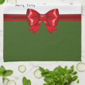 Weihnachts-Regenbogen Lass es schneien Geschirrtuch (Gefaltet)