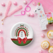 Weihnachts-Regenbogen Lass es schneien Pappteller (Party)