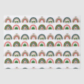 Weihnachts-Regenbogen Lass es schneien Seidenpapier (Vorderseite)