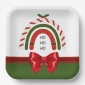 Weihnachts-Regenbogen Let it Snow Paper Teller (Vorderseite)