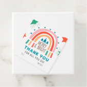 Weihnachts-Regenbogen Merry and Bright Geschenkanhänger (Beispiel)