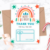 Weihnachts-Regenbogen Vielen Dank, dass Sie Karten