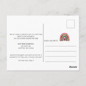 Weihnachts-Regenbogenbau Weve Moved Holiday Moving Postkarte (Rückseite)