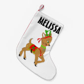 Weihnachts-Reindeer Doe Kleiner Weihnachtsstrumpf (Vorderansicht (hängend))