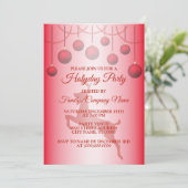 Weihnachts-Reindeer Rote Feiertage Einladung (Stehend Vorderseite)