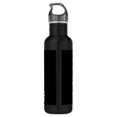 Weihnachts-Reindeer Winter Wonderland Pixel Art Edelstahlflasche (Rückseite)