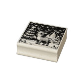 Weihnachts-Reindeer Winter Wonderland Pixel Art Gummistempel (Stempel)