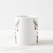 Weihnachts-Rentier-Cartoon Kaffeetasse (Mittel)