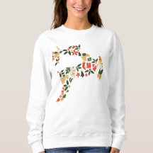 Weihnachts-Rentier-Collage-Hoodie – Festliches Hol
