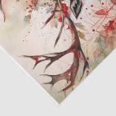 Weihnachts-Rentier-Dekoupage Seidenpapier (Ausschnitt)