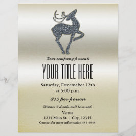 Weihnachts-Rentier-Feiertag Flyer