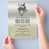 Weihnachts-Rentier-Feiertag Flyer (Hand)