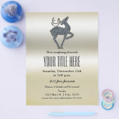 Weihnachts-Rentier-Feiertag Flyer (Einzeln)