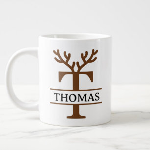 Weihnachts-Rentier-Feiertags-Tasse, individuelle W Jumbo-Tasse
