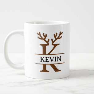 Weihnachts-Rentier-Feiertags-Tasse, individuelle W Jumbo-Tasse
