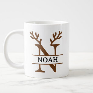 Weihnachts-Rentier-Feiertags-Tasse, individuelle W Jumbo-Tasse