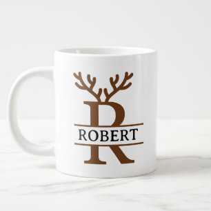 Weihnachts-Rentier-Feiertags-Tasse, individuelle W Jumbo-Tasse