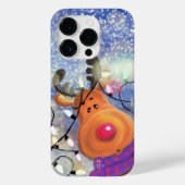 Weihnachts-Rentier-Geschenk iPhone Case (Rückseite)