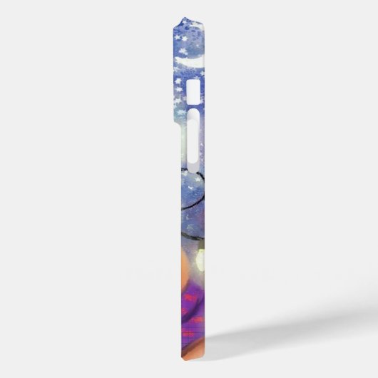 Weihnachts-Rentier-Geschenk iPhone Case (Rückseite / Links)