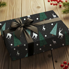 Weihnachts-Rentier-Geschenkpapier Geschenkpapier