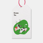 Weihnachts-Rentier-Geschenktag Geschenkanhänger (Vorderseite)