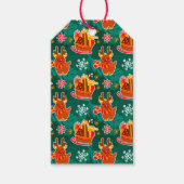Weihnachts-Rentier-Geschenktags Geschenkanhänger (Vorderseite)