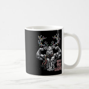 Weihnachts-Rentier-Gym-Workout-Jingle Kaffeetasse