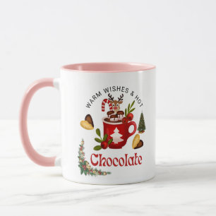 Weihnachts-Rentier-Heiß-Netter-Kaffeebecher Tasse