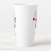 Weihnachts-Rentier Hirsch Personalisiert 17oz Milchtasse (Vorderseite)