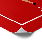 Weihnachts-Rentier in Cosy Sweater Art Print Poster (Ecke)