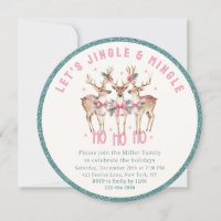 Weihnachts-Rentier Jingle & Mingle Festive Party