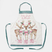 Weihnachts-Rentier Jingle & Mingle Personalisiert Schürze (Vorderseite)