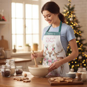 Weihnachts-Rentier Jingle & Mingle Personalisiert Schürze