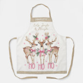 Weihnachts-Rentier Jingle & Mingle Personalisiert Schürze (Vorderseite)