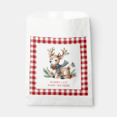 Weihnachts-Rentier-Kinderdusche Geschenktütchen (Vorderseite)