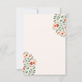 Weihnachts-Rentier-Kinderdusche 'Oh Deer' Dankeskarte (Rückseite)