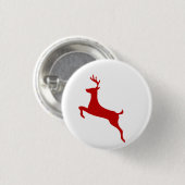 Weihnachts-Rentier-Knopf - Lustiger Weihnachts-Str Button (Vorne & Hinten)