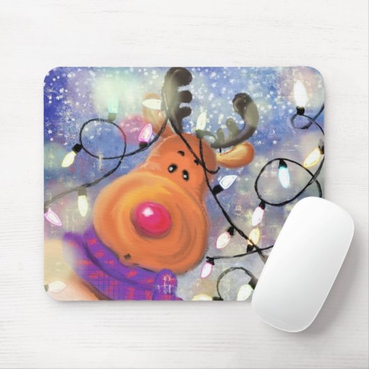 Weihnachts-Rentier-Maus-Pad-Geschenk Mousepad (Mit Mouse)
