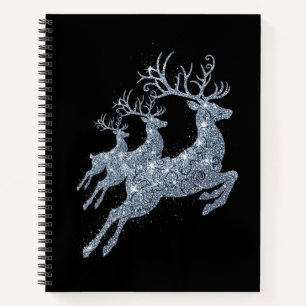 Weihnachts-Rentier-Notizbuch Notizblock