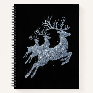 Weihnachts-Rentier-Notizbuch Notizblock