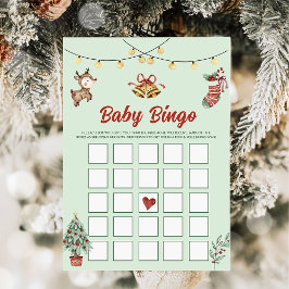 Weihnachts Rentier Party Baby Bingo Games Card Einladung