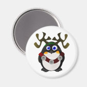 Weihnachts-Rentier-Penguin Magnet (Vorderseite/Rückseite)
