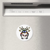 Weihnachts-Rentier-Penguin Magnet (In Situ (Geschirrspüler))