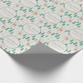 Weihnachts-Rentier-Pine Geschenkpapier