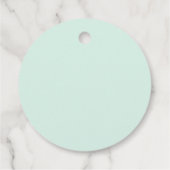 Weihnachts-Rentier Pink Blumenstrauß Botanischer U Geschenkanhänger (Rückseite)