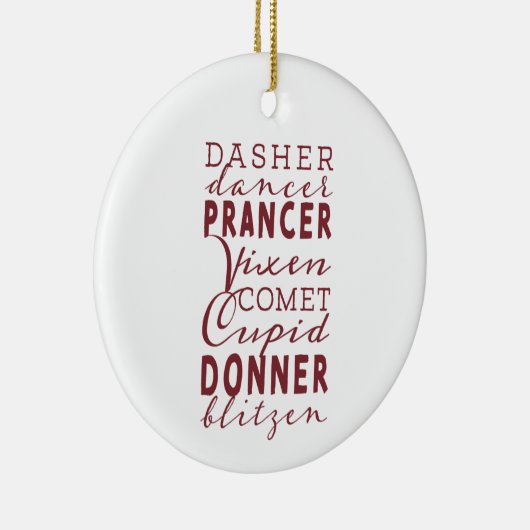 Weihnachts-Rentier-Ruf Weihnachtsschmuck aus (Rechts)